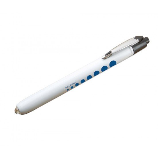 ADC Diagnostic Penlight - White with Pupil Gauge