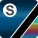 Navy / Polished Rainbow Finish / Black Stem (Satin Tubing)